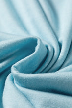 Load image into Gallery viewer, Light Blue Ruffled Short Sleeve Plus Size Casual Blouse
