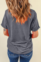 Load image into Gallery viewer, Gray Redeo Check Spades Western Graphic T Shirt