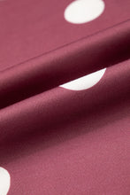 Load image into Gallery viewer, Pink Polka Dot Print Contrast Detail Oversized Tunic Sweatshirt