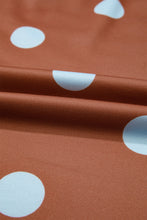 Load image into Gallery viewer, Pink Polka Dot Print Contrast Detail Oversized Tunic Sweatshirt