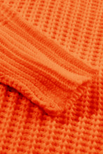 Load image into Gallery viewer, Orange Ribbed Knit Round Neck Slouchy Chunky Sweater