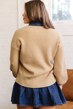 Load image into Gallery viewer, Color black Drop Shoulder Placket Paneling Shirt Collar Long Sleeve Cardigan