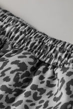 Load image into Gallery viewer, Khaki Leopard Print Star Patched Drawstring Elastic Waist Jogger Pants
