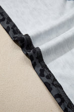 Load image into Gallery viewer, Pink Leopard Print Varsity Striped Detail 3/4 Sleeve Top Shift Pant Set