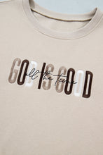 Load image into Gallery viewer, Jet Stream GOD IS GOOD Western Embroidered Letter Crewneck Pullover Sweatshirt