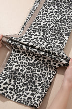 Load image into Gallery viewer, Khaki Leopard Print Drawstring Waist Straight Leg Jeans