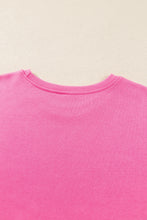 Load image into Gallery viewer, Pink Christmas Slogan Graphic Plaid Contrast Two-piece Pant Set