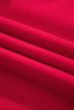 Load image into Gallery viewer, Red Colorblock Polka Dot Contrast Trim Oversized Sweatshirt