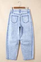 Load image into Gallery viewer, Beau Blue Light Washed Pull On Barrel Jeans