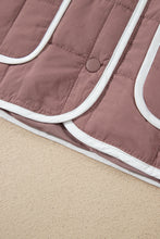 Load image into Gallery viewer, Old Rose Quilted Metal Button Pocket Jacket