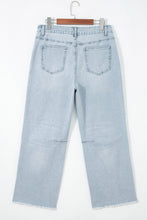 Load image into Gallery viewer, Beau Blue Sequin Pumpkin Patched Graphic Casual Shift Jeans