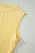 Load image into Gallery viewer, Myosotis 2 Pieces Mineral Wash Cotton Tank Top Lined Split Skort Set