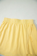 Load image into Gallery viewer, Myosotis 2 Pieces Mineral Wash Cotton Tank Top Lined Split Skort Set