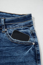 Load image into Gallery viewer, Sail Blue Acid Wash Pocket Detail Flare Jeans