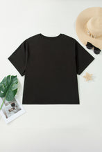 Load image into Gallery viewer, Carbon Grey Plus Size Western Aztec Bull Skull Printed T Shirt
