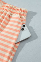 Load image into Gallery viewer, Grapefruit Orange Drop Shoulder Long Sleeve Pullover Elastic Waist Casual Short Set