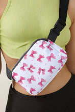 Load image into Gallery viewer, Bonbon Valentines Day Printed Canvas Crossbody Bag