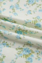 Load image into Gallery viewer, Sky Blue Floral Print Short Sleeve Elastic Waist Pocket Two Piece Set