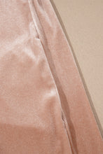 Load image into Gallery viewer, Light French Beige Embroidered Sleeve Velvet Mini Shift Dress