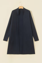 Load image into Gallery viewer, Dirty blue Solid Color Long Sleeve Casual Tunic Shift Cardigan