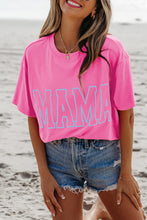 Load image into Gallery viewer, Bright Pink MAMA Letter Graphic Neon T Shirt