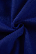 Load image into Gallery viewer, Dark Blue Colorblock Polka Dot Contrast Trim Oversized Sweatshirt