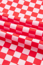 Load image into Gallery viewer, Pink Christmas Slogan Graphic Plaid Contrast Two-piece Pant Set