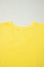 Load image into Gallery viewer, Turquoise Solid Color V Neck Short Puff Sleeve Blouse