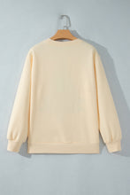Load image into Gallery viewer, Apricot Merry Christmas and Happy New Year Embroidered Holiday Slogan Sweatshirt