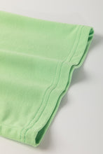 Load image into Gallery viewer, Meadow Mist Green Plus Size V Neck Drop Shoulder Tee Loose Shorts 2pcs Outfit