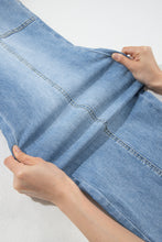 Load image into Gallery viewer, Beau Blue Drawstring Waist Wide Leg Ankle Length Jeans