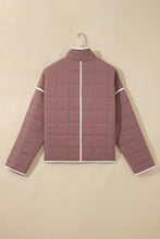 Load image into Gallery viewer, Old Rose Quilted Metal Button Pocket Jacket