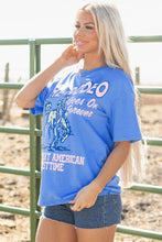 Load image into Gallery viewer, Sky Blue Rodeo Forever Western Graphic Tee