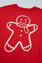 Load image into Gallery viewer, Fiery Red Christmas Embroidered Long Sleeve Casual Round Neck Loose Fit Sweatshirt