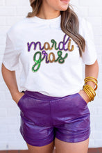 Load image into Gallery viewer, Wisteria Sequin mardi gras Graphic T Shirt