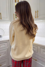 Load image into Gallery viewer, Apricot Merry Christmas and Happy New Year Embroidered Holiday Slogan Sweatshirt