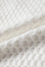 Load image into Gallery viewer, White Solid Textured Knit Pearl Embellished Pullover Sweater