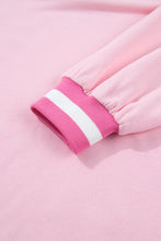 Load image into Gallery viewer, Pink Embroidered Tennis Club Crew Neck Pullover Sweatshirt