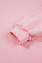 Load image into Gallery viewer, Light Pink High Neck Exposed Seam Drop Shoulder Baggy Pullover Short Set