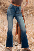 Load image into Gallery viewer, Sail Blue Pocket Detail Flare Leg Jeans