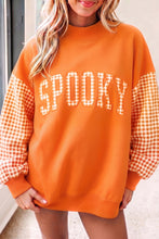 Load image into Gallery viewer, Evergreen Gingham Plaid Oversized Pullover Sweatshirt