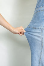 Load image into Gallery viewer, Beau Blue Drawstring Waist Wide Leg Ankle Length Jeans