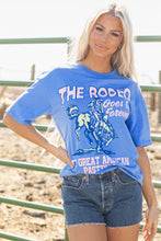 Load image into Gallery viewer, Sky Blue Rodeo Forever Western Graphic Tee
