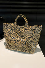 Load image into Gallery viewer, Brown Leopard PU Leather Water Proof Tote Bag