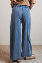 Load image into Gallery viewer, Ashleigh Blue Mineral Wash Drawstring Retro High Waist Wide Leg Western Pants