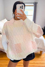 Load image into Gallery viewer, Multicolour Floral Patchwork Quilted Mock Neck Long Sleeve Top