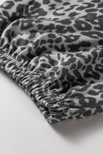 Load image into Gallery viewer, Khaki Leopard Print Star Patched Drawstring Elastic Waist Jogger Pants