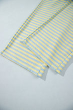 Load image into Gallery viewer, Pink Stripe Colorblock Trim Crew Neck Loose Tee Drawstring Elastic Waist 2pcs Pant Set