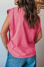 Load image into Gallery viewer, Bonbon Toner Washed Wild West Whiskey Print Sleeveless Muscle Top