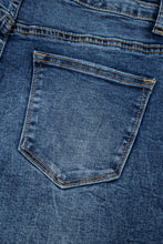 Load image into Gallery viewer, Sail Blue Acid Wash Pocket Detail Flare Jeans
